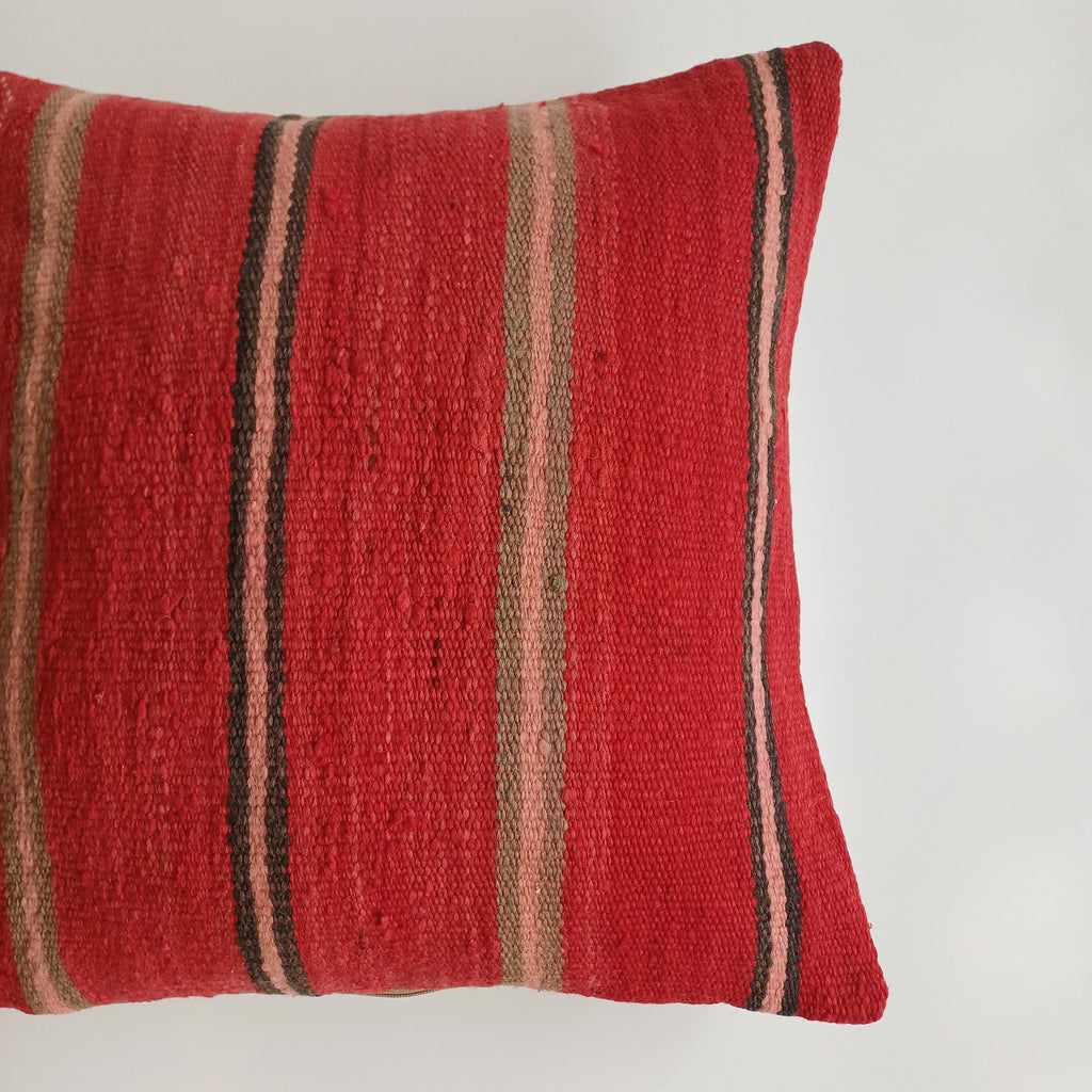 Moroccan Handmade Multicoloured Rug Cushion Cover 20''x20'' / 50x50 CM