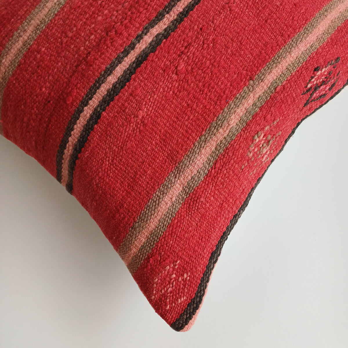 Moroccan Handmade Multicoloured Rug Cushion Cover 20''x20'' / 50x50 CM