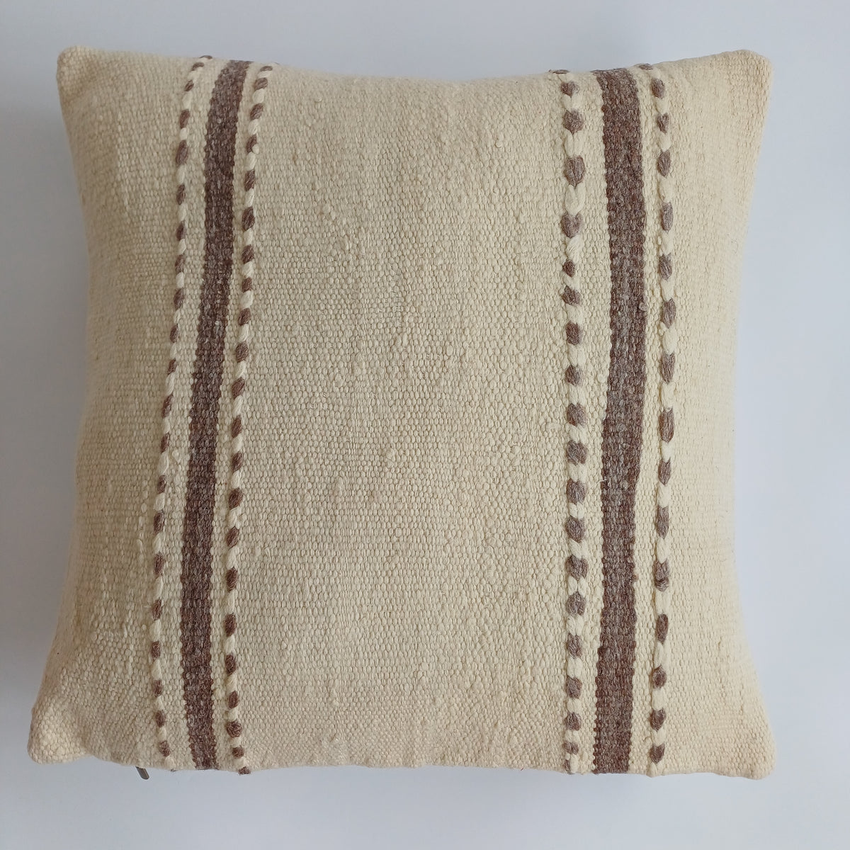 Moroccan Handmade Multicoloured Rug Cushion Cover 20''x20'' / 50x50 CM