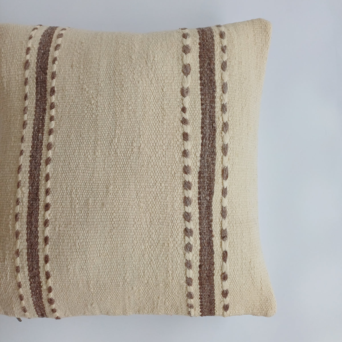 Moroccan Handmade Multicoloured Rug Cushion Cover 20''x20'' / 50x50 CM