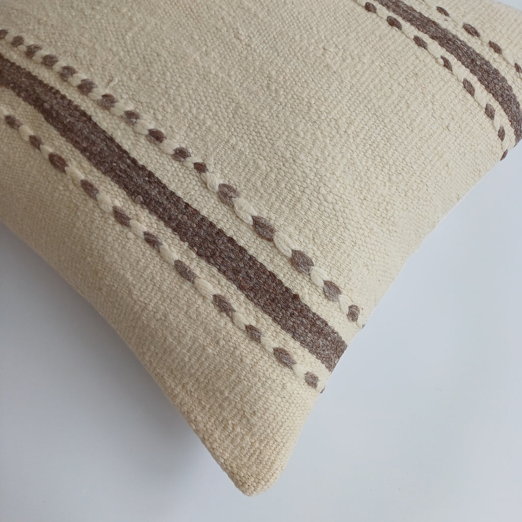 Moroccan Handmade Multicoloured Rug Cushion Cover 20''x20'' / 50x50 CM