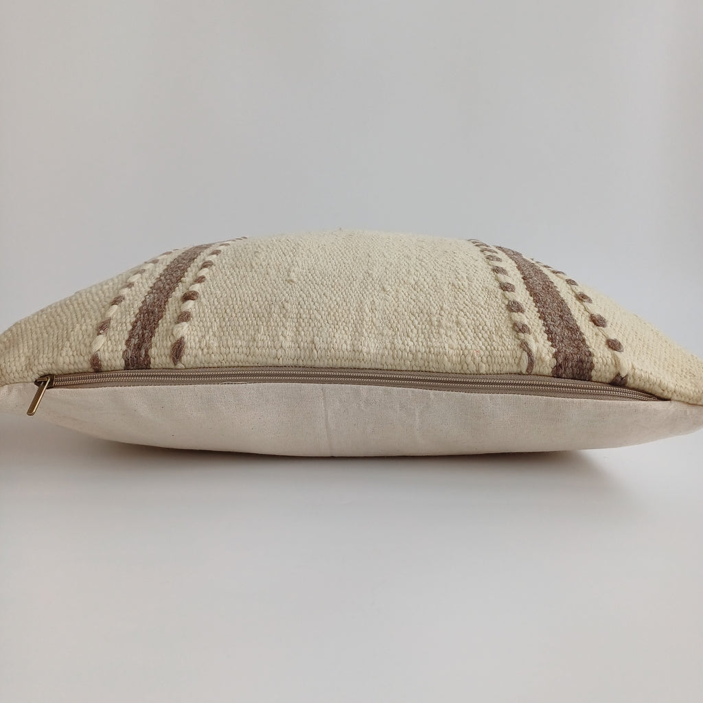 Moroccan Handmade Multicoloured Rug Cushion Cover 20''x20'' / 50x50 CM