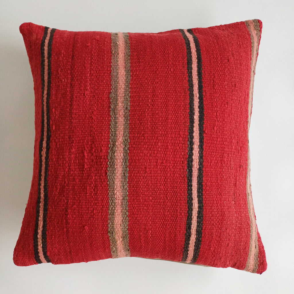 Moroccan Handmade Multicoloured Rug Cushion Cover 20''x20'' / 50x50 CM