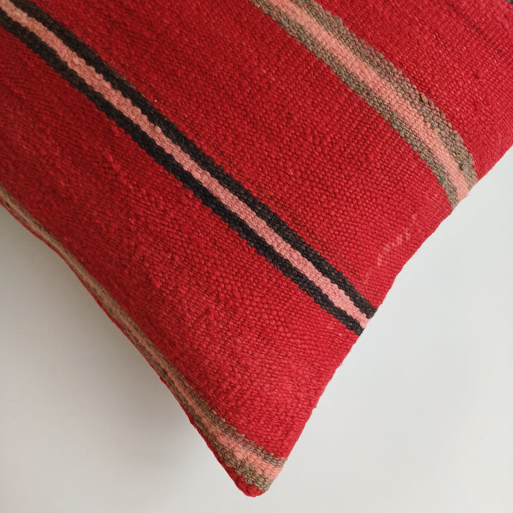 Moroccan Handmade Multicoloured Rug Cushion Cover 20''x20'' / 50x50 CM