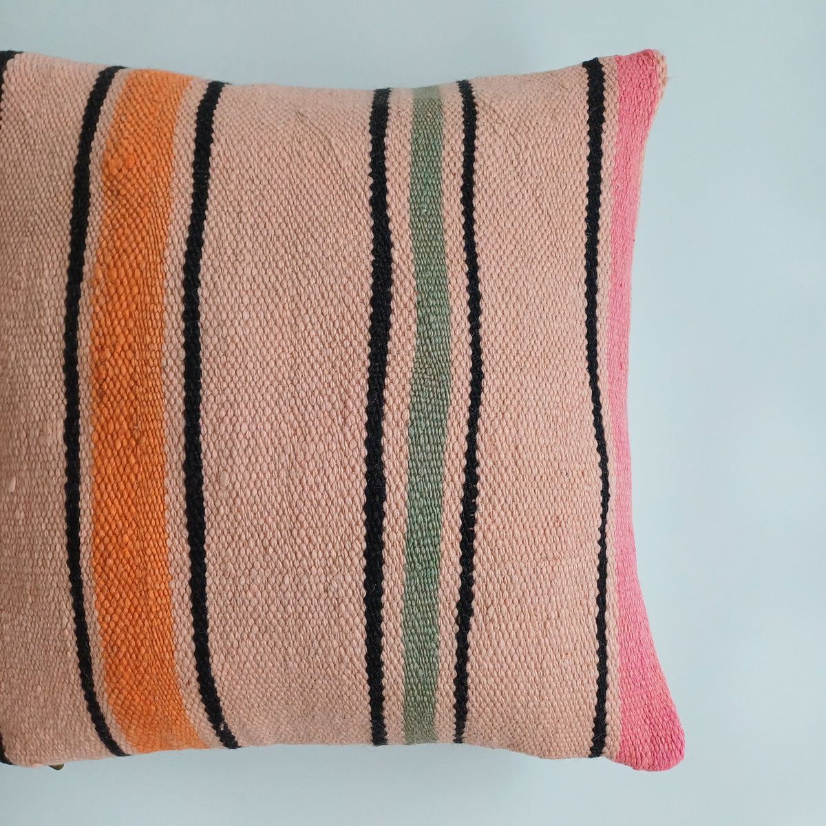 Moroccan Handmade Multicoloured Rug Cushion Cover 20''x20'' / 50x50 CM