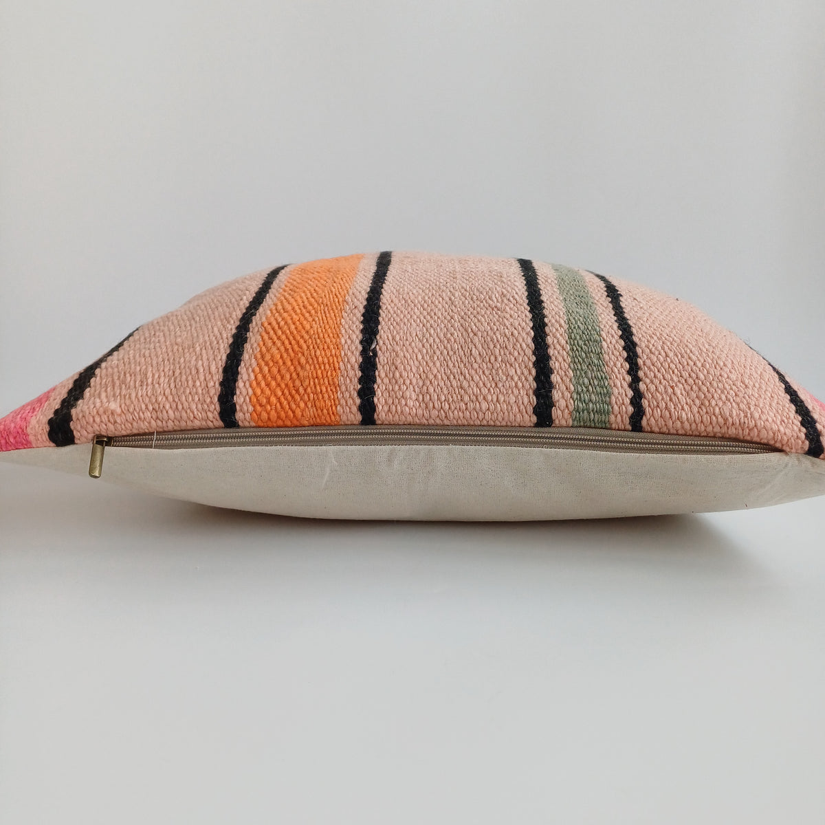 Moroccan Handmade Multicoloured Rug Cushion Cover 20''x20'' / 50x50 CM