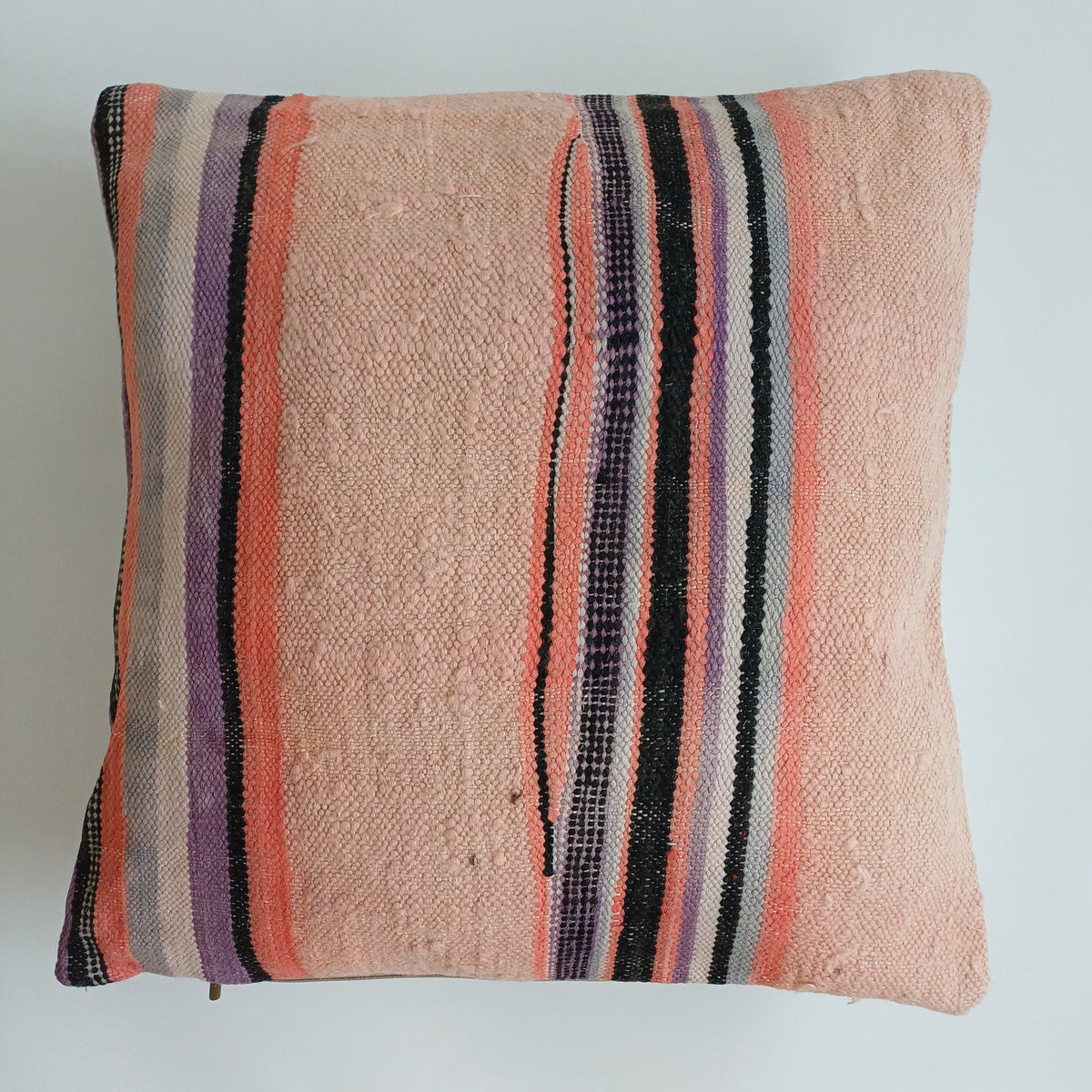Moroccan Handmade Multicoloured Rug Cushion Cover 20''x20'' / 50x50 CM