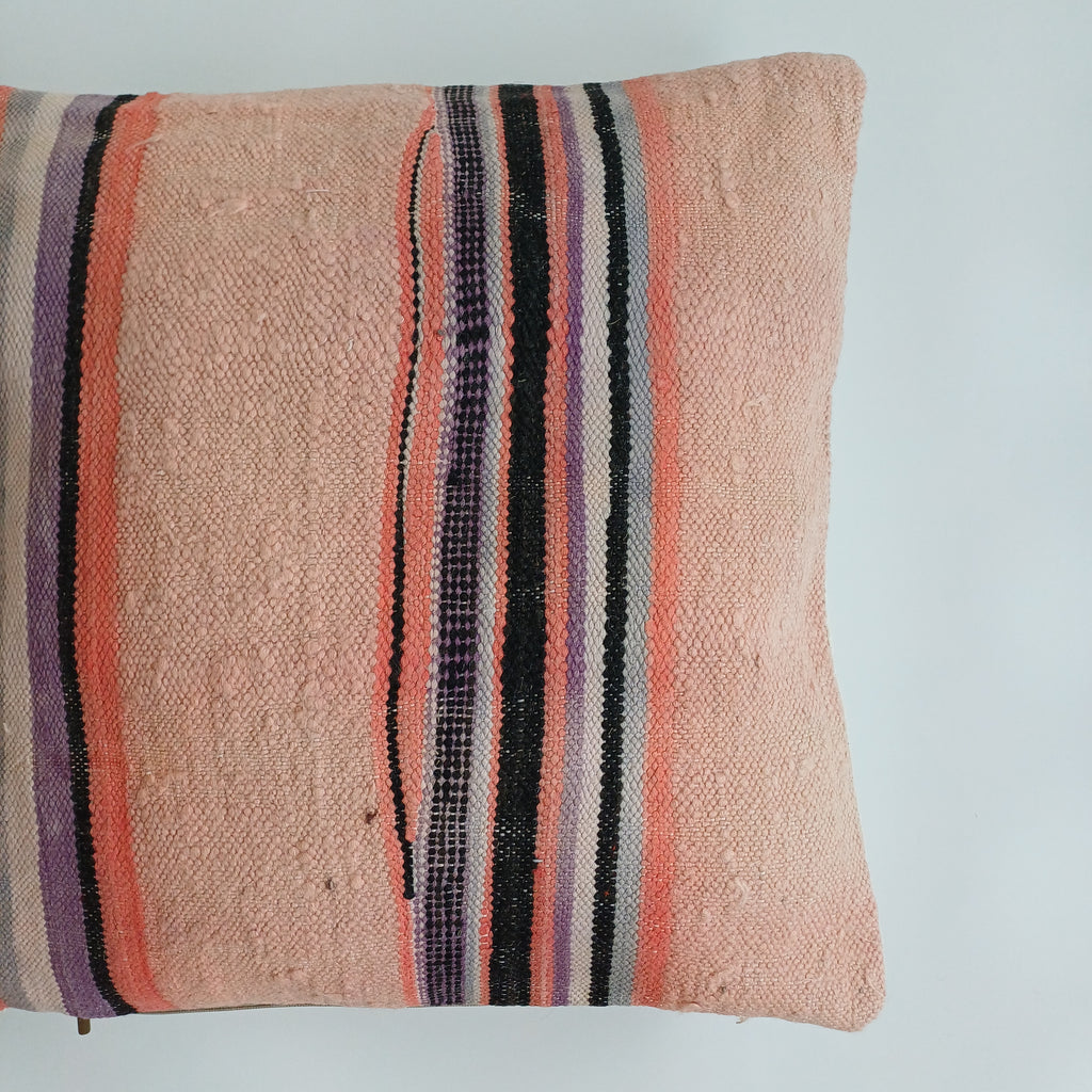 Moroccan Handmade Multicoloured Rug Cushion Cover 20''x20'' / 50x50 CM