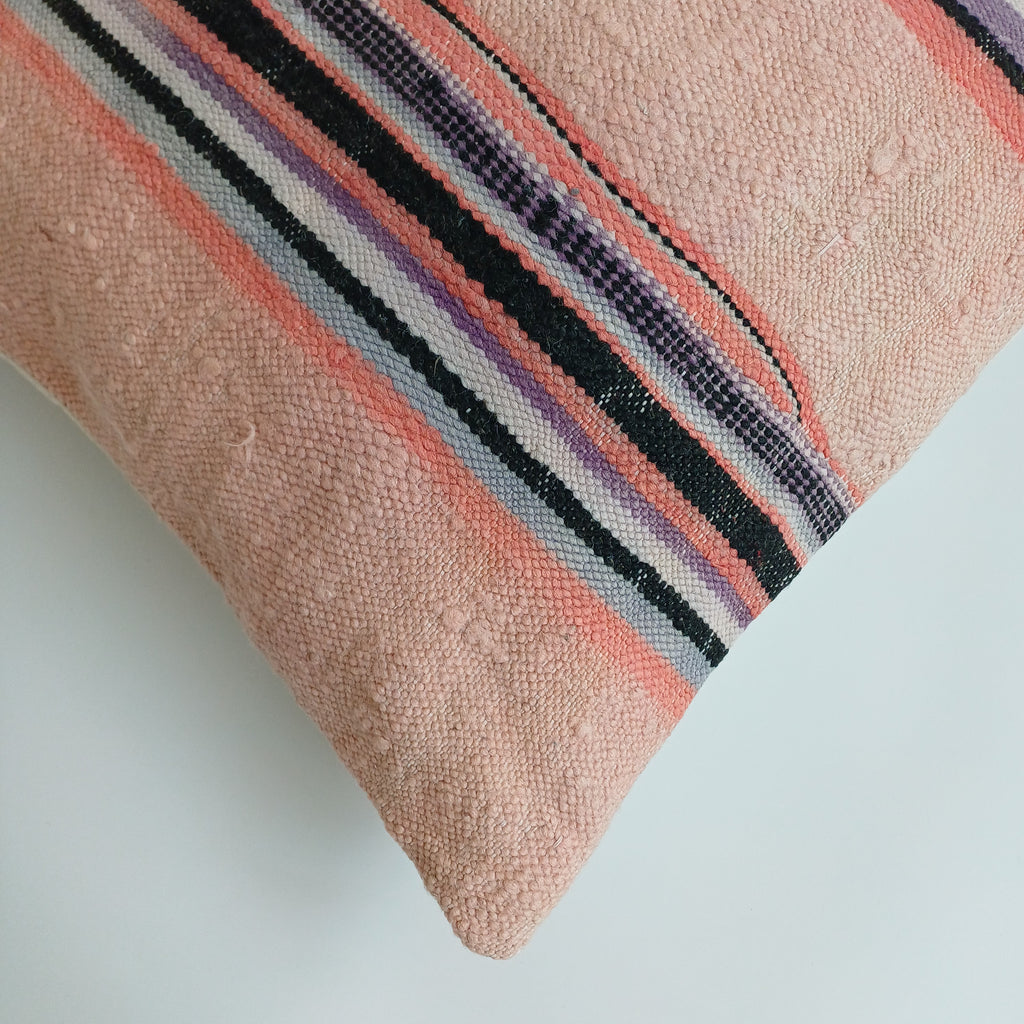 Moroccan Handmade Multicoloured Rug Cushion Cover 20''x20'' / 50x50 CM