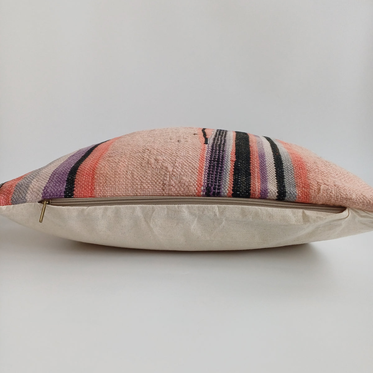 Moroccan Handmade Multicoloured Rug Cushion Cover 20''x20'' / 50x50 CM