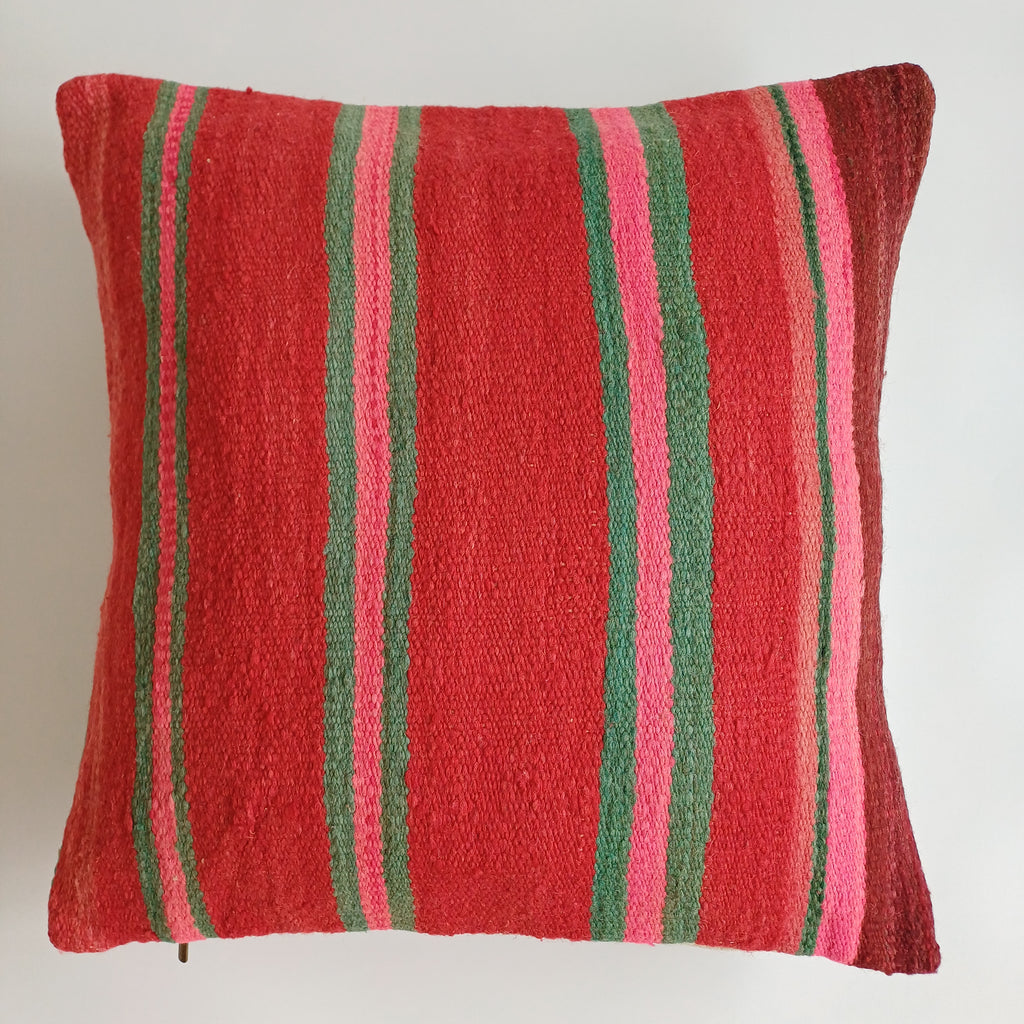 Moroccan Handmade Multicoloured Rug Cushion Cover 20''x20'' / 50x50 CM