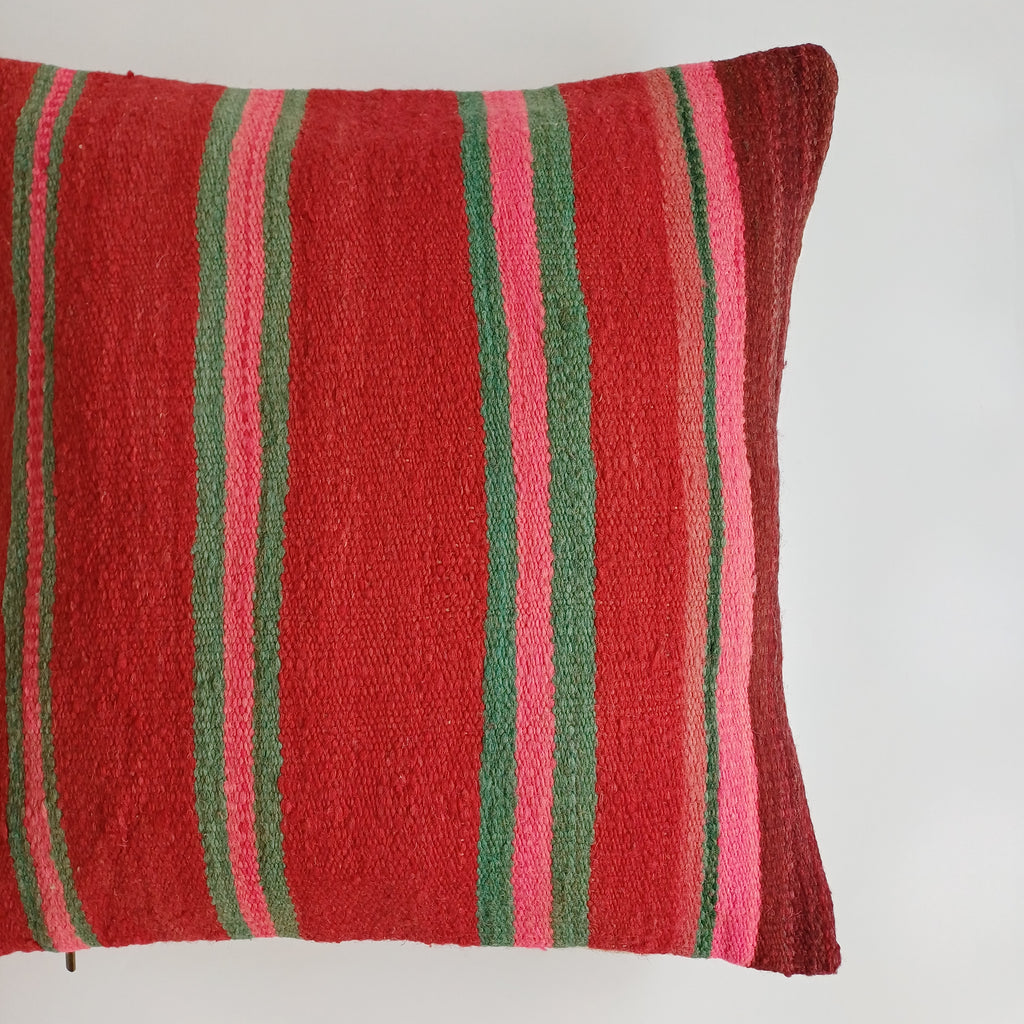 Moroccan Handmade Multicoloured Rug Cushion Cover 20''x20'' / 50x50 CM