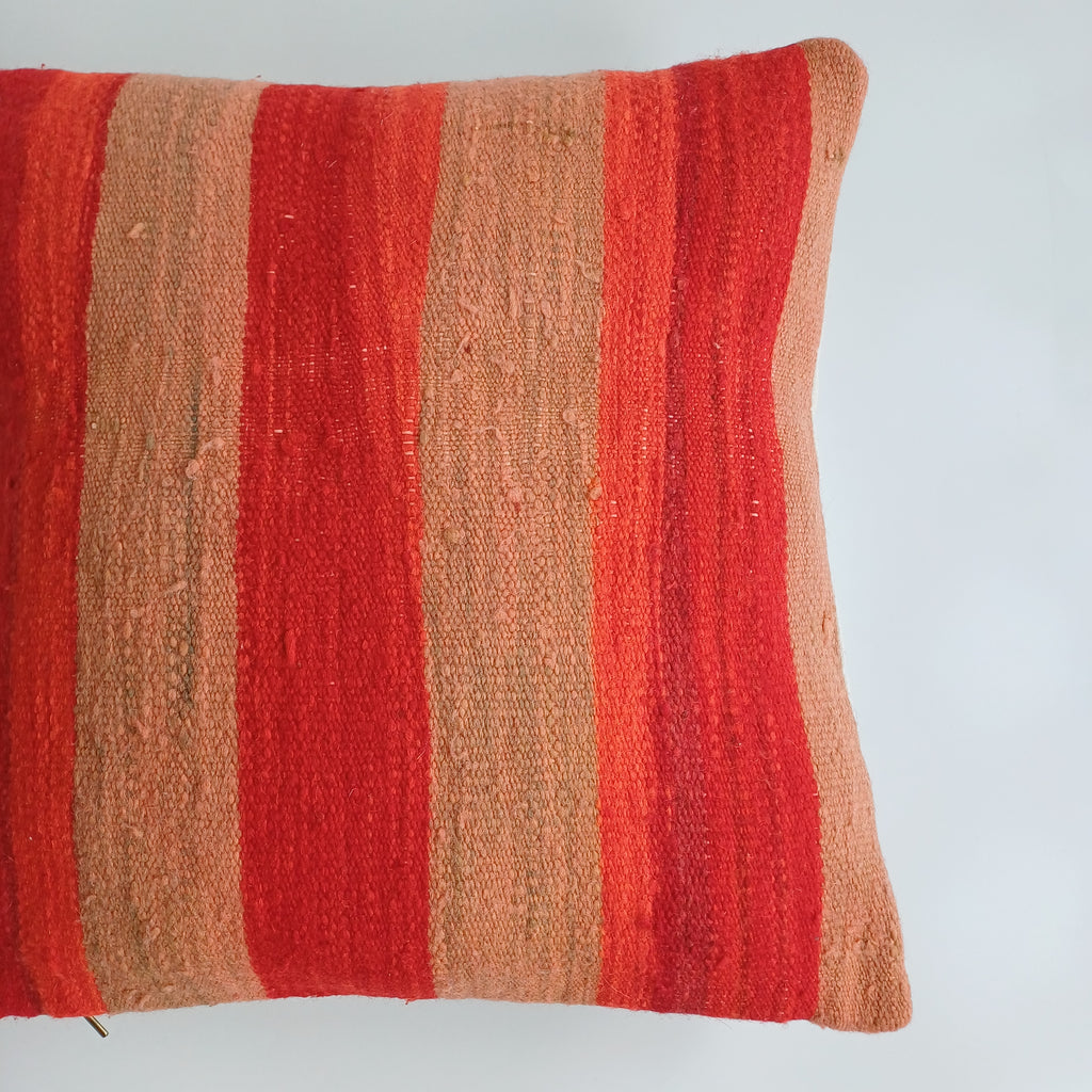 Moroccan Vintage Handmade Multicoloured Rug Cushion Cover 20''x20'' / 50x50 CM
