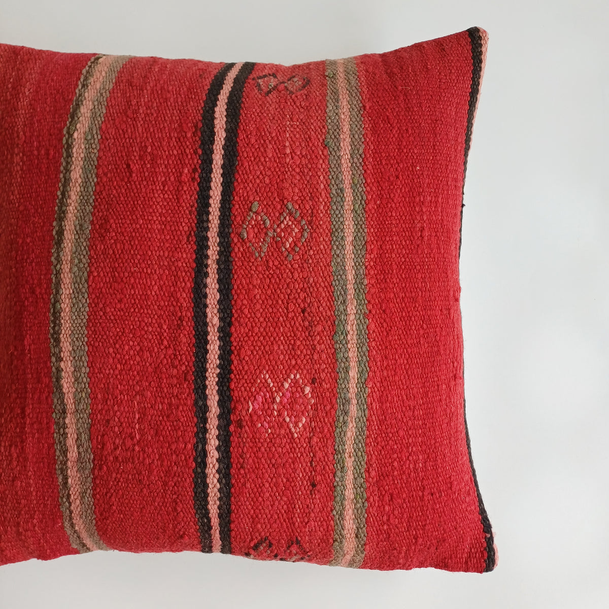Moroccan Handmade Multicoloured Rug Cushion Cover 20''x20'' / 50x50 CM