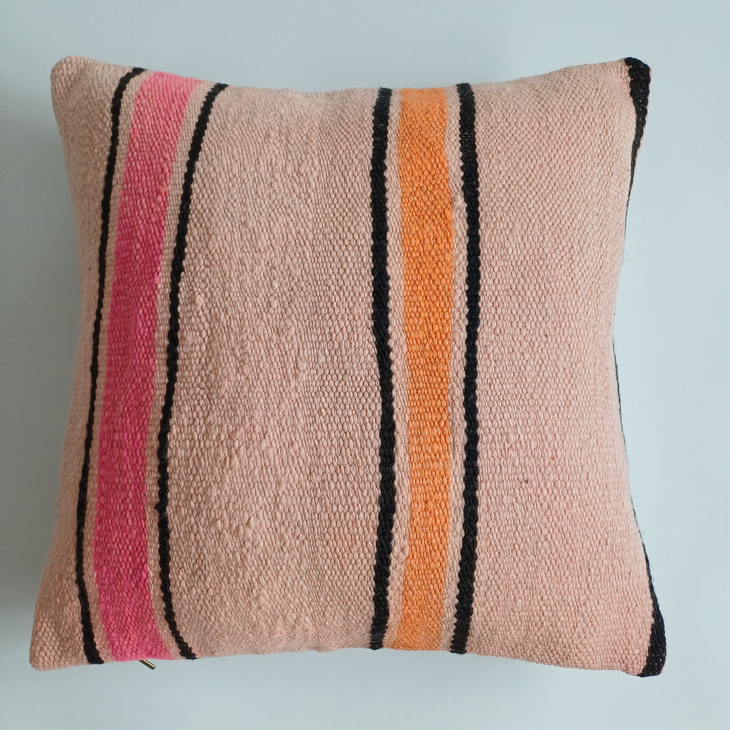 Moroccan Handmade Multicoloured Rug Cushion Cover 20''x20'' / 50x50 CM