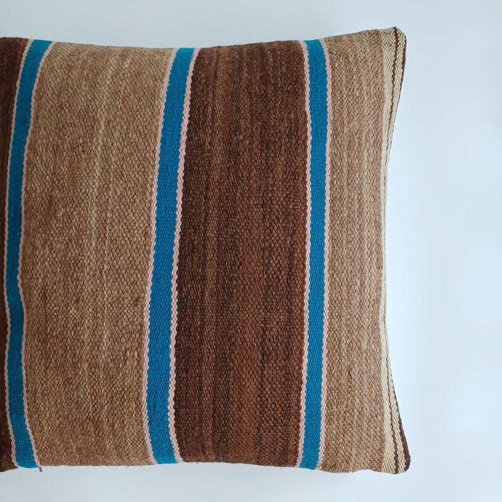 Moroccan Handmade Multicoloured Rug Cushion Cover 20''x20'' / 50x50 CM