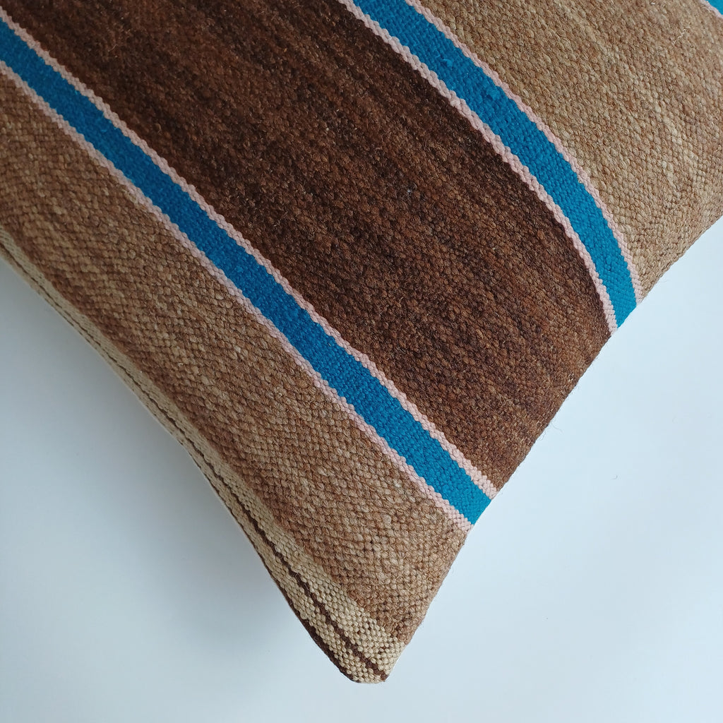 Moroccan Handmade Multicoloured Rug Cushion Cover 20''x20'' / 50x50 CM