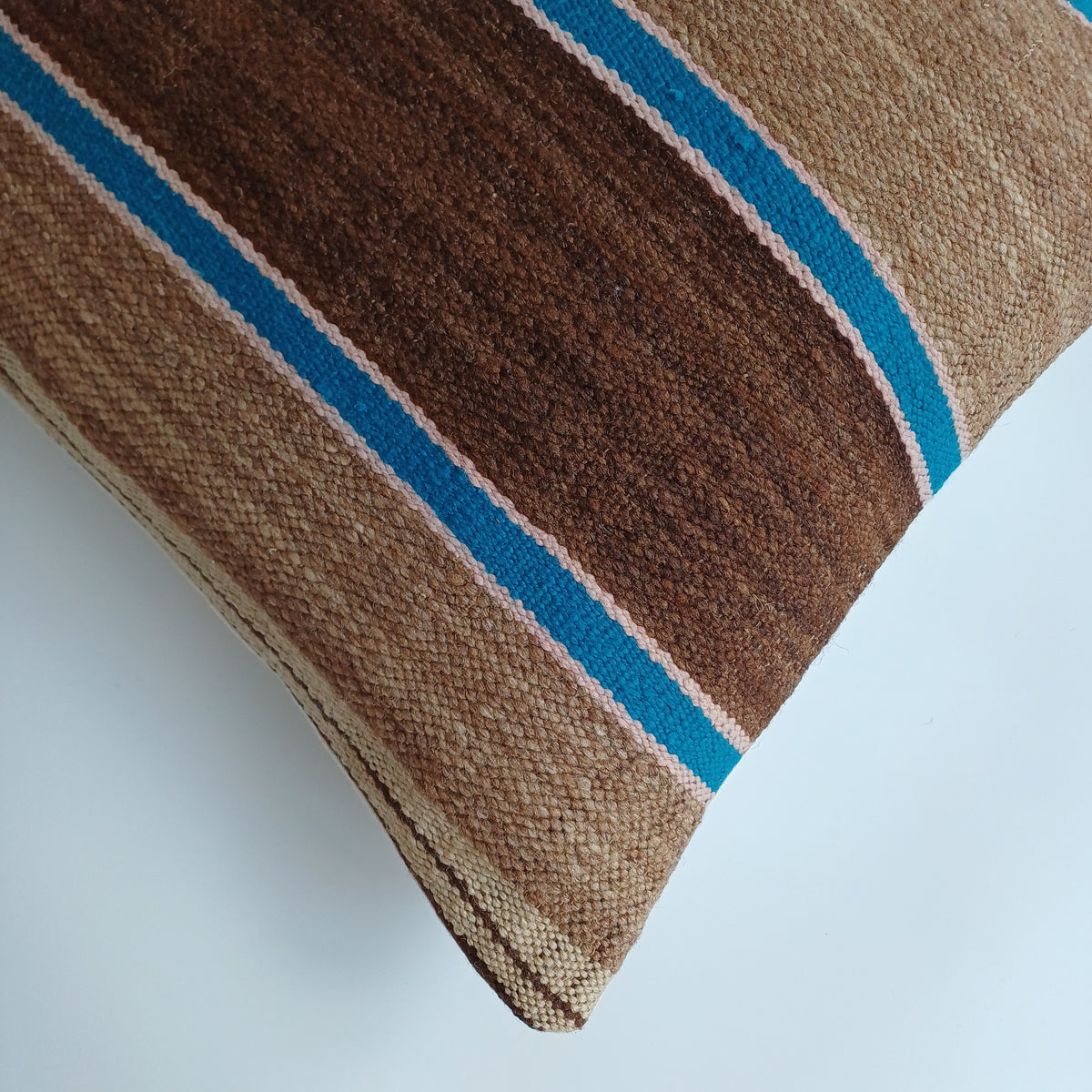 Moroccan Handmade Multicoloured Rug Cushion Cover 20''x20'' / 50x50 CM