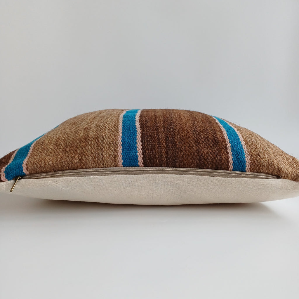 Moroccan Handmade Multicoloured Rug Cushion Cover 20''x20'' / 50x50 CM