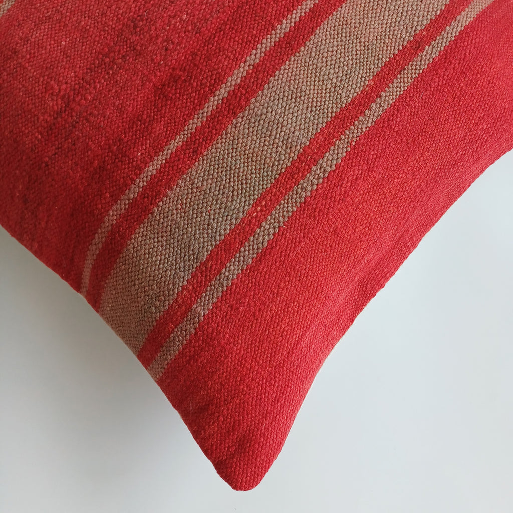 Moroccan Handmade Multicoloured Rug Cushion Cover 20''x20'' / 50x50 CM