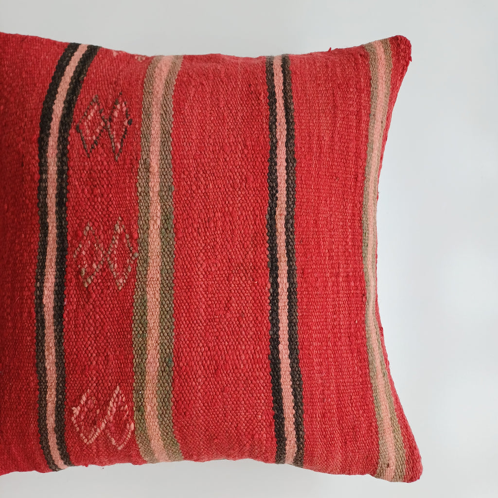 Moroccan Handmade Multicoloured Rug Cushion Cover 20''x20'' / 50x50 CM