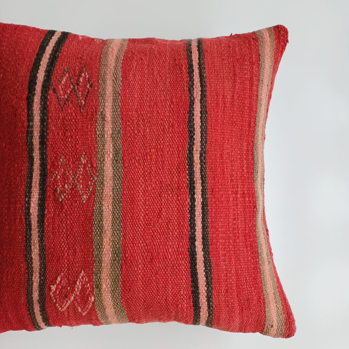 Moroccan Handmade Multicoloured Rug Cushion Cover 20''x20'' / 50x50 CM