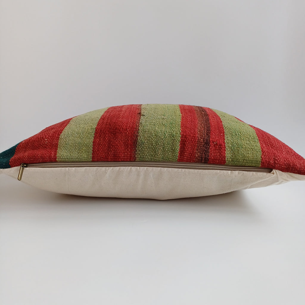 Moroccan Handmade Multicoloured Rug Cushion Cover 20''x20'' / 50x50 CM