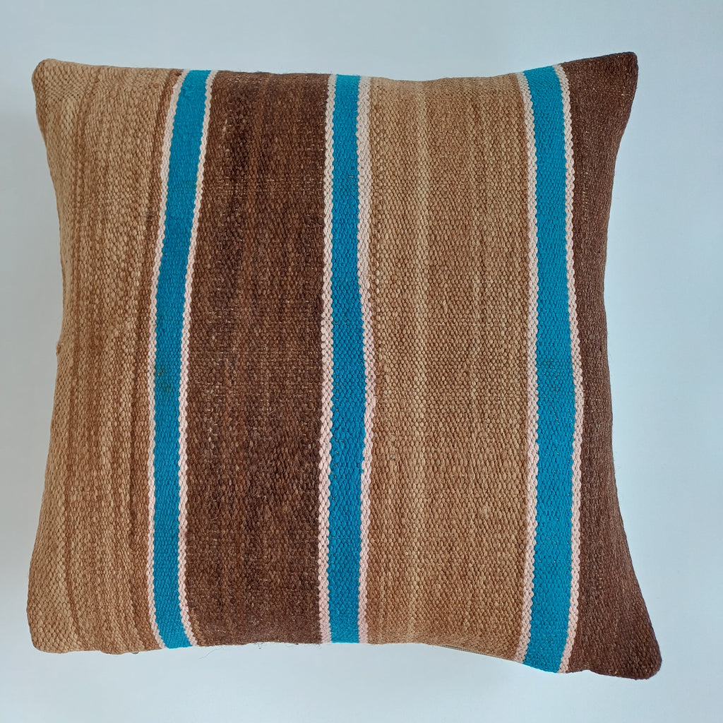 Moroccan Handmade Multicoloured Rug Cushion Cover 20''x20'' / 50x50 CM