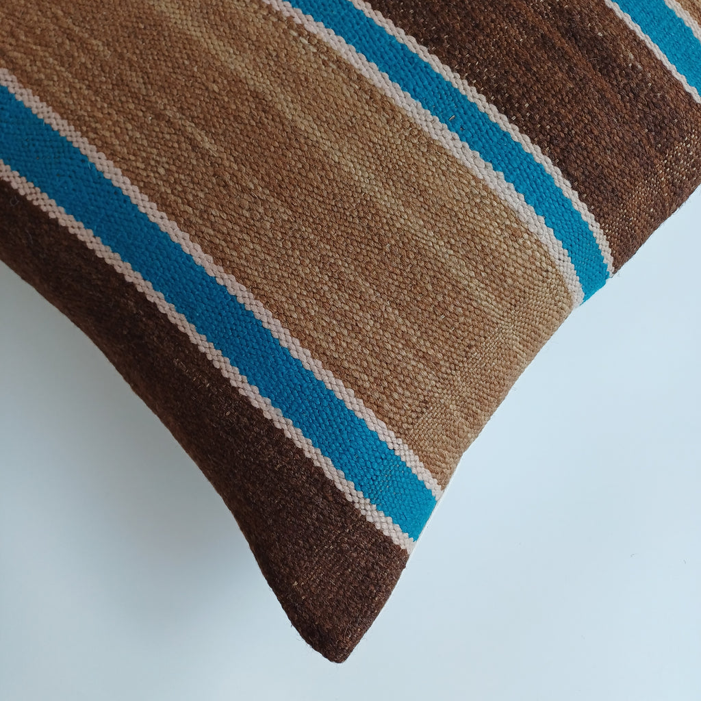 Moroccan Handmade Multicoloured Rug Cushion Cover 20''x20'' / 50x50 CM