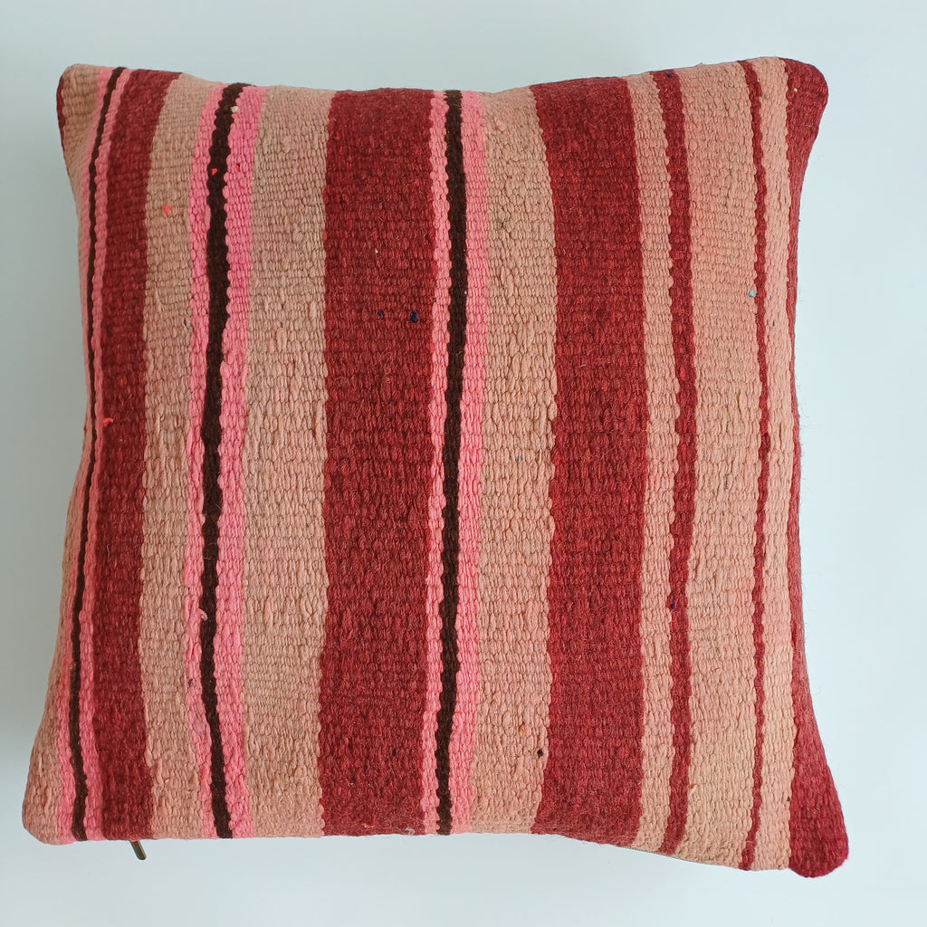 Moroccan Handmade Multicoloured Rug Cushion Cover 20''x20'' / 50x50 CM