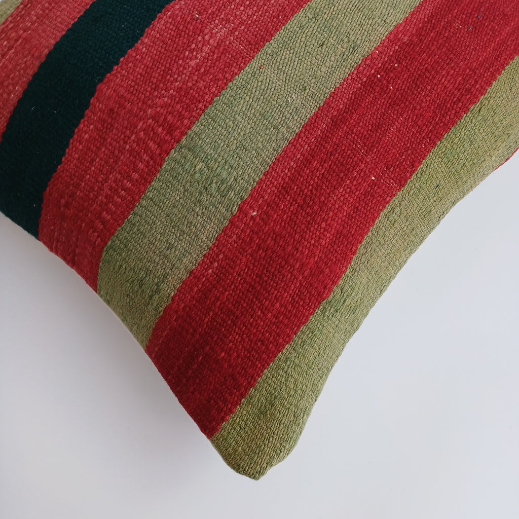 Moroccan Handmade Multicoloured Rug Cushion Cover 20''x20'' / 50x50 CM
