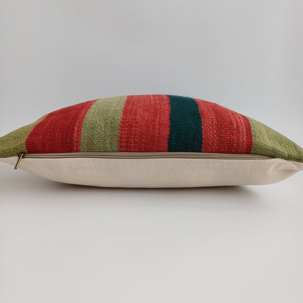 Moroccan Handmade Multicoloured Rug Cushion Cover 20''x20'' / 50x50 CM