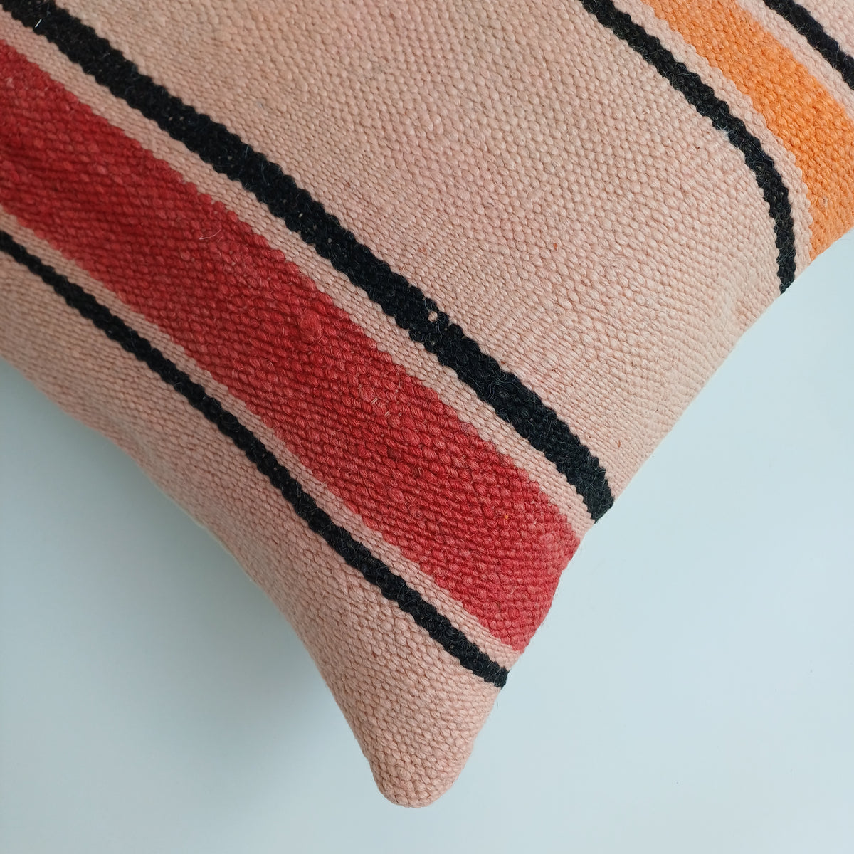 Moroccan Handmade Multicoloured Rug Cushion Cover 20''x20'' / 50x50 CM
