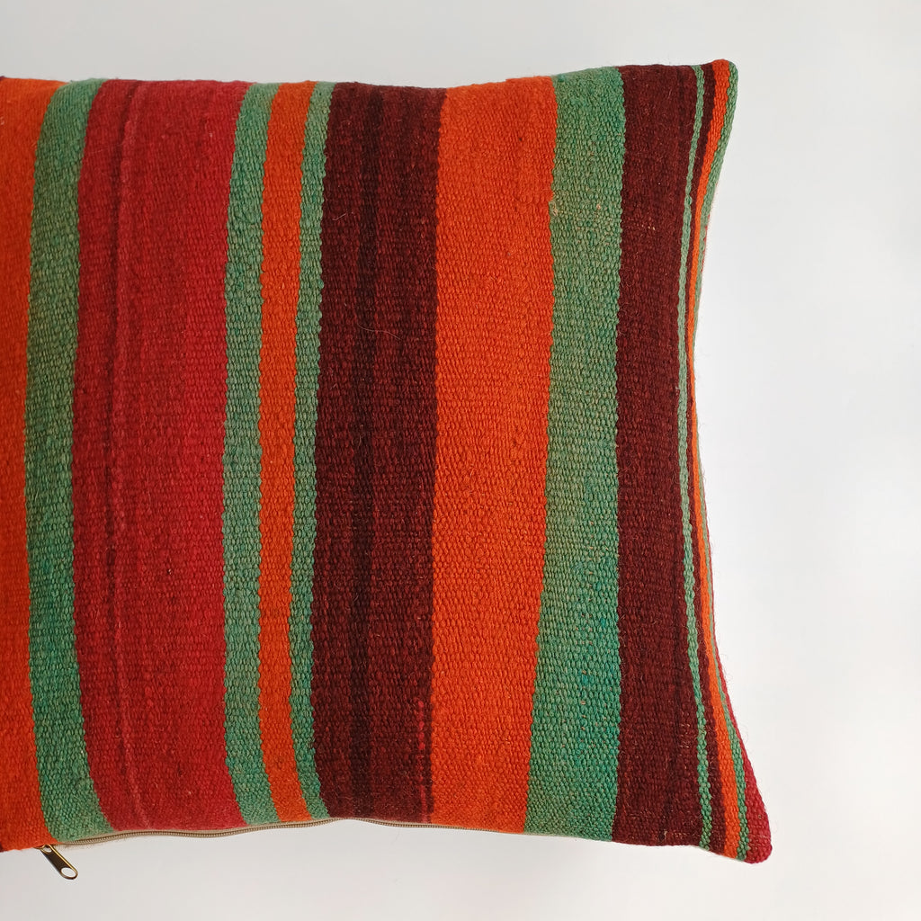 Moroccan Handmade Multicoloured Rug Cushion Cover 20''x20'' / 50x50 CM