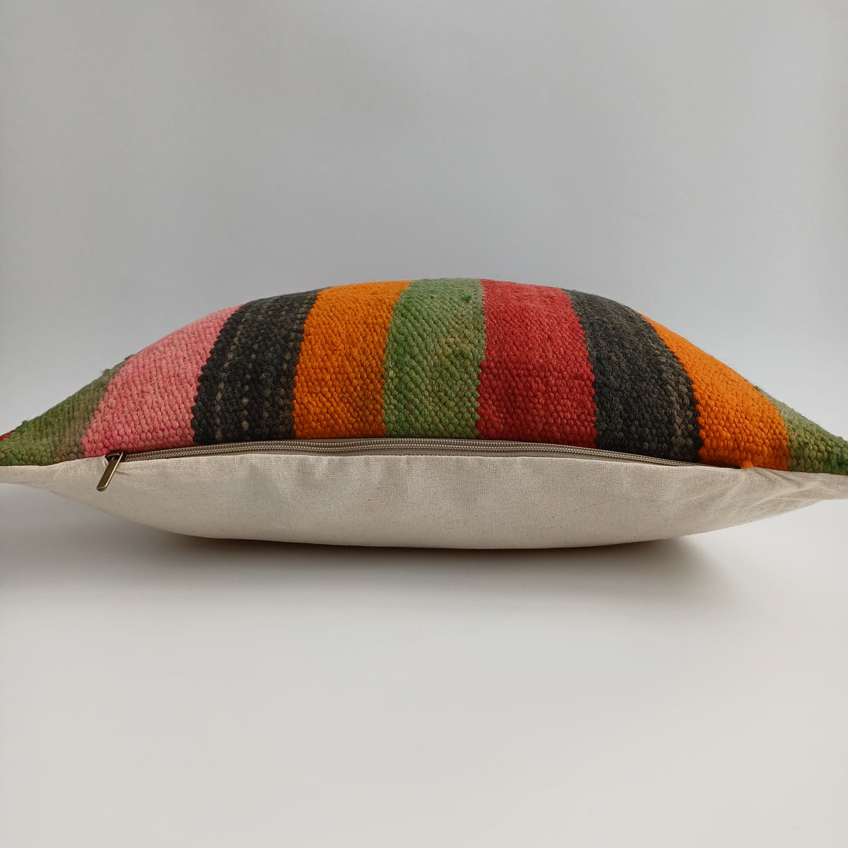 Moroccan Handmade Multicoloured Rug Cushion Cover 20''x20'' / 50x50 CM