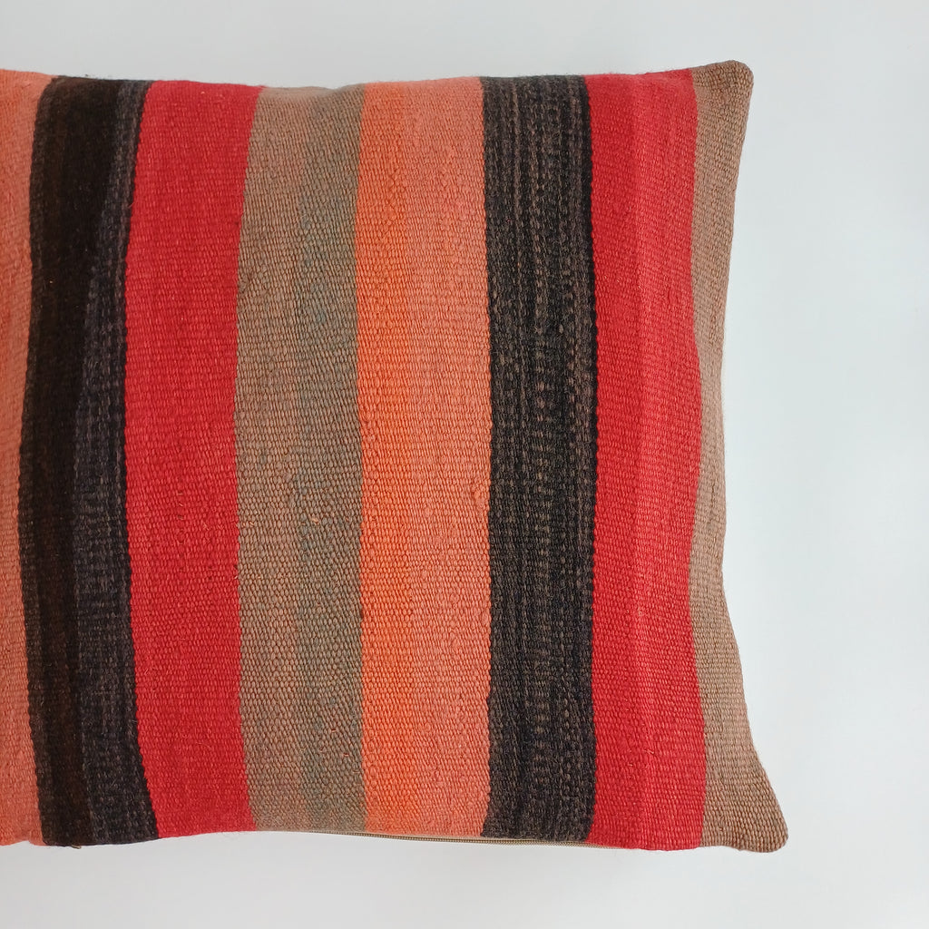 Moroccan Vintage Handmade Multicoloured Rug Cushion Cover 20''x20'' / 50x50 CM