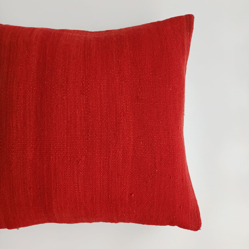 Moroccan Handmade Red Rug Cushion Cover 20''x20'' / 50x50 CM