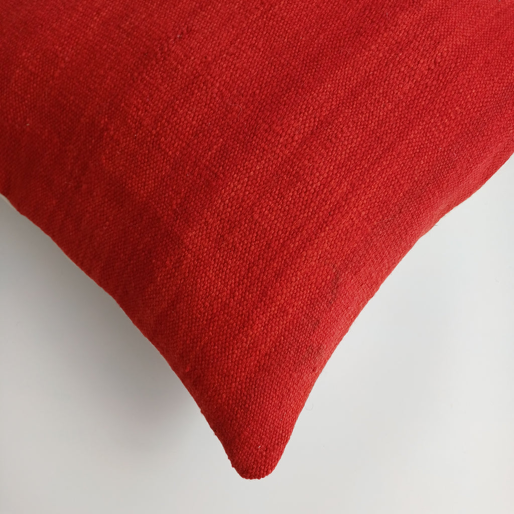 Moroccan Handmade Red Rug Cushion Cover 20''x20'' / 50x50 CM