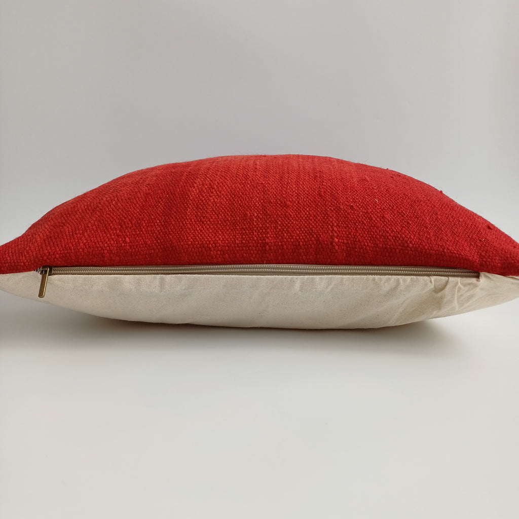 Moroccan Handmade Red Rug Cushion Cover 20''x20'' / 50x50 CM