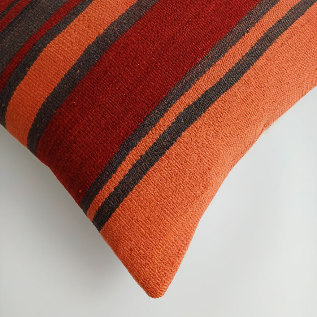 Moroccan Handmade Multicoloured Rug Cushion Cover 20''x20'' / 50x50 CM