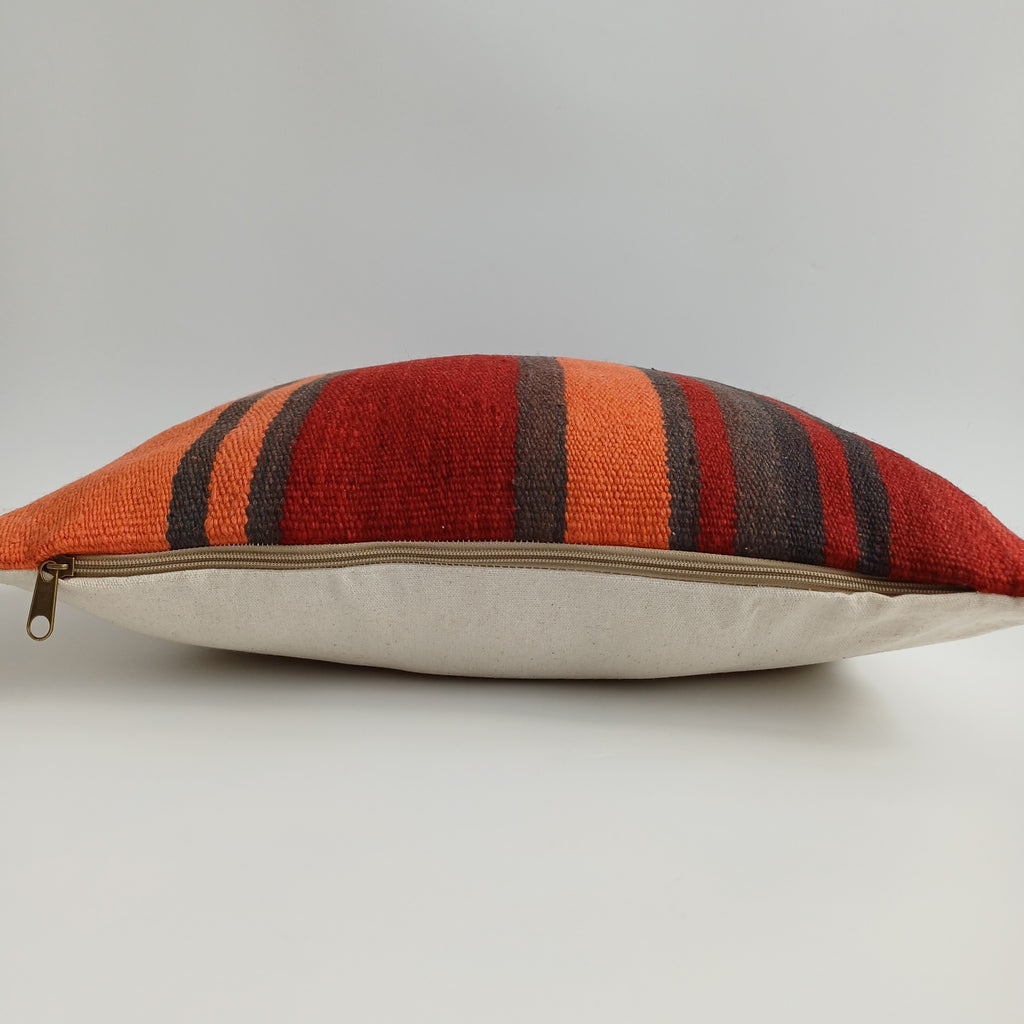 Moroccan Handmade Multicoloured Rug Cushion Cover 20''x20'' / 50x50 CM