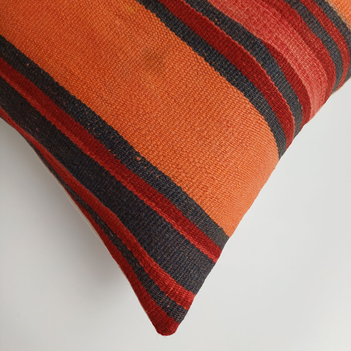 Moroccan Vintage Handmade Multicoloured Rug Cushion Cover 19''x19'' / 48x48 CM