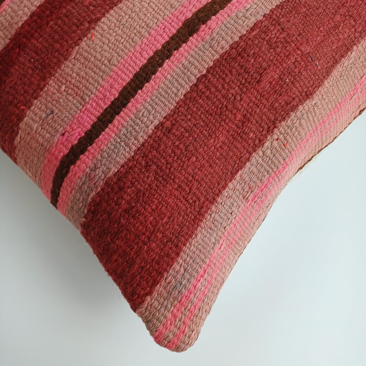 Moroccan Vintage Handmade Multicoloured Rug Cushion Cover 19''x19'' / 48x48 CM