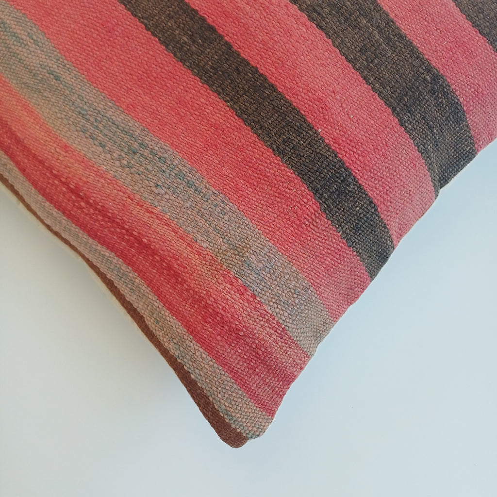 Moroccan Handmade Multicoloured Rug Cushion Cover 20''x20'' / 50x50 CM
