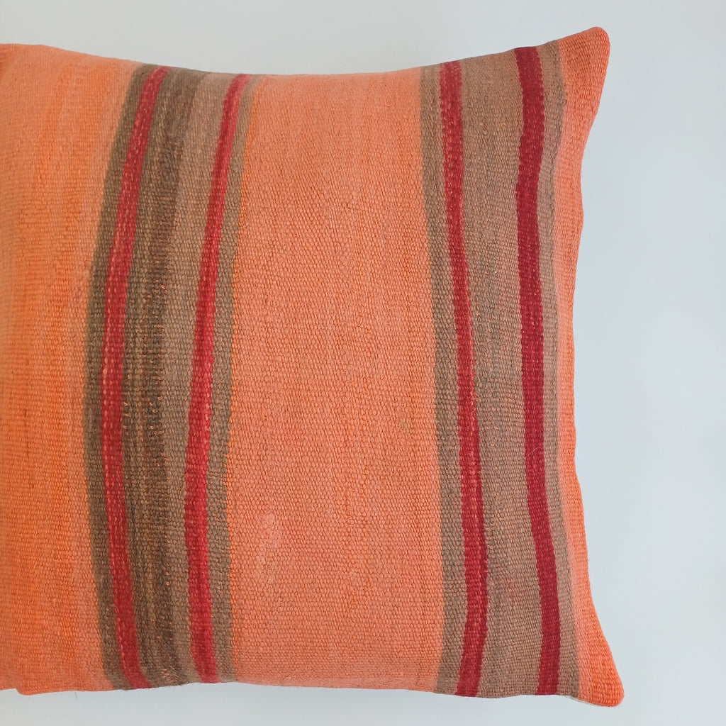 Moroccan Vintage Handmade Multicoloured Rug Cushion Cover 20''x20'' / 50x50 CM