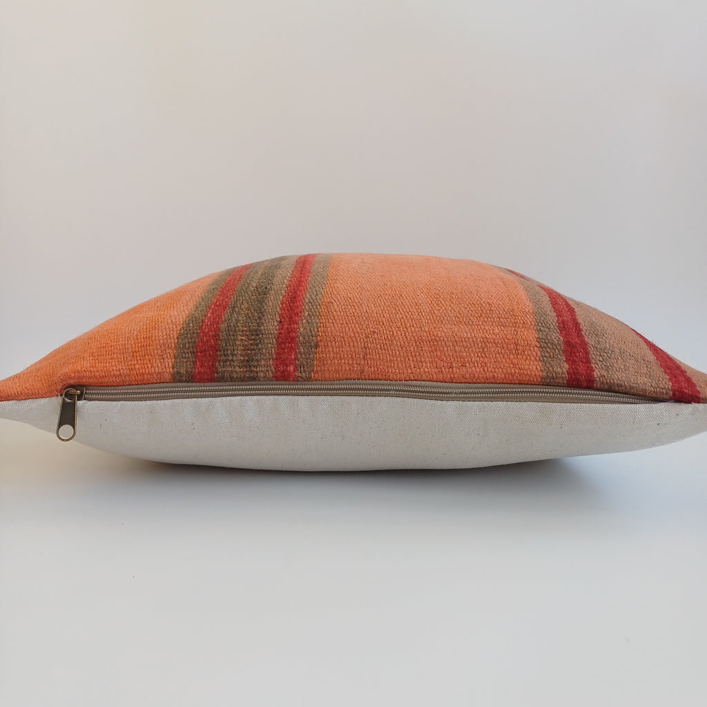 Moroccan Vintage Handmade Multicoloured Rug Cushion Cover 20''x20'' / 50x50 CM