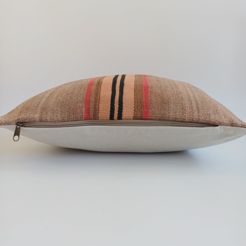 Moroccan Handmade Multicoloured Rug Cushion Cover 19''x19'' / 48x49 CM