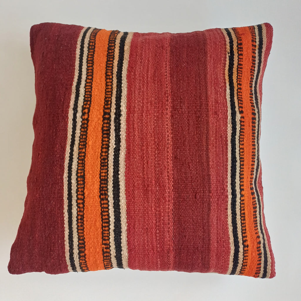 Moroccan Handmade Multicoloured Rug Cushion Cover 20''x20'' / 50x50 CM
