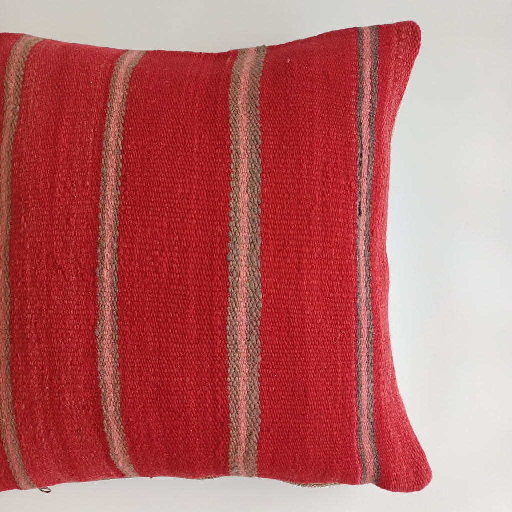 Moroccan Handmade Multicoloured Rug Cushion Cover 20''x20'' / 50x50 CM