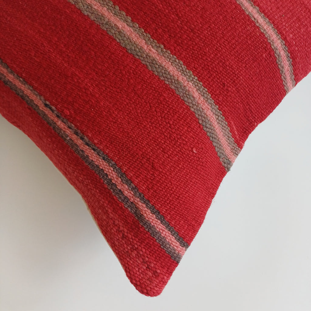 Moroccan Handmade Multicoloured Rug Cushion Cover 20''x20'' / 50x50 CM